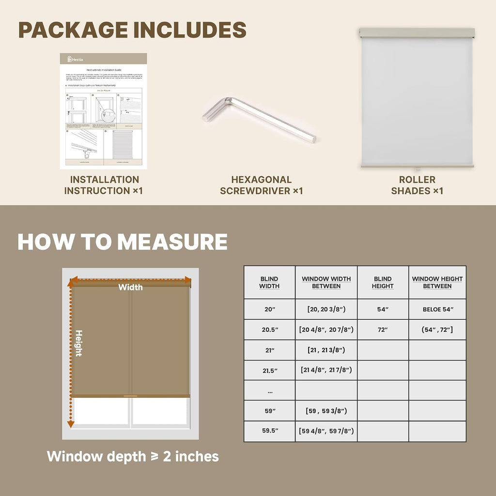 No Drill Cordless Blackout Roller Shades with Valance, Waterproof UV Protection Privacy Drilless Easy Install Blinds