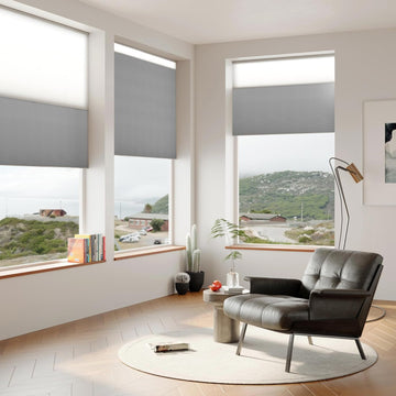 2-in-1 Day Night Cellular Shades Cordless, Top Down Bottom Up Double Honeycomb Blinds, Blackout and Light Filtering