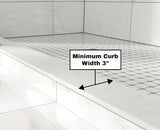 VITRA-200 56.5-59" W x 78" H Frameless Shower Door, Double Sliding with 3/8" Clear Tempered Glass (Matte Black)