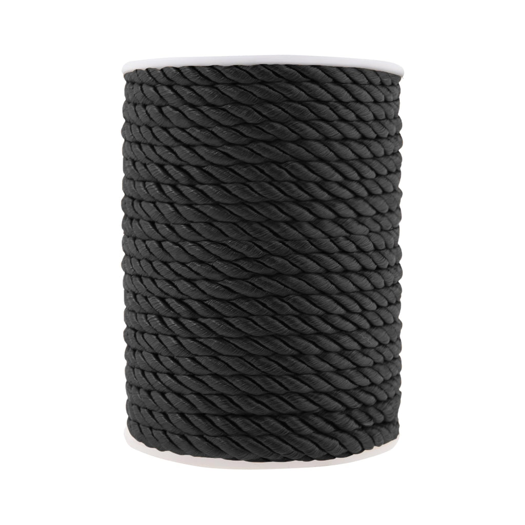 Braided Black Twisted Cord Trim Decorative Rope for Crafts