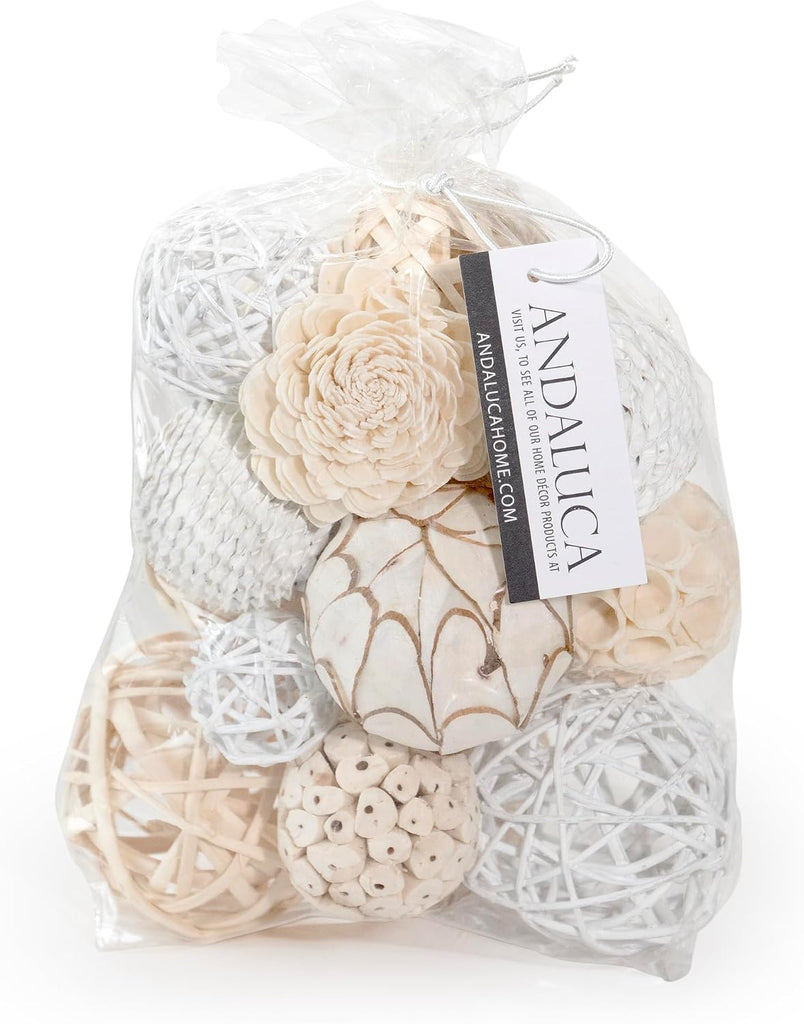 Decorative Balls Orbs Bag (White)