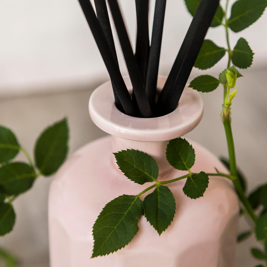 Rose Blush Reed Diffuser Set Scented of Lotus Flower & Red Fruits Luxury Fragrance (250ML)