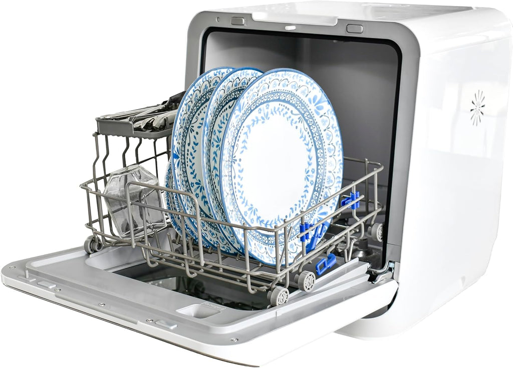 Portable Countertop Dishwasher No Hookup Unit with 6-Liter Water Bank for, Apartment, or RV