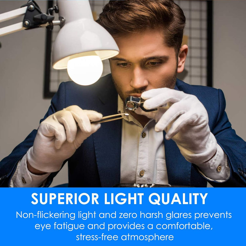 Energetic A19 Light Bulbs 75 Watt Equivalent, 1100LM Super Brightness, Daylight 5000K, E26 Standard Base