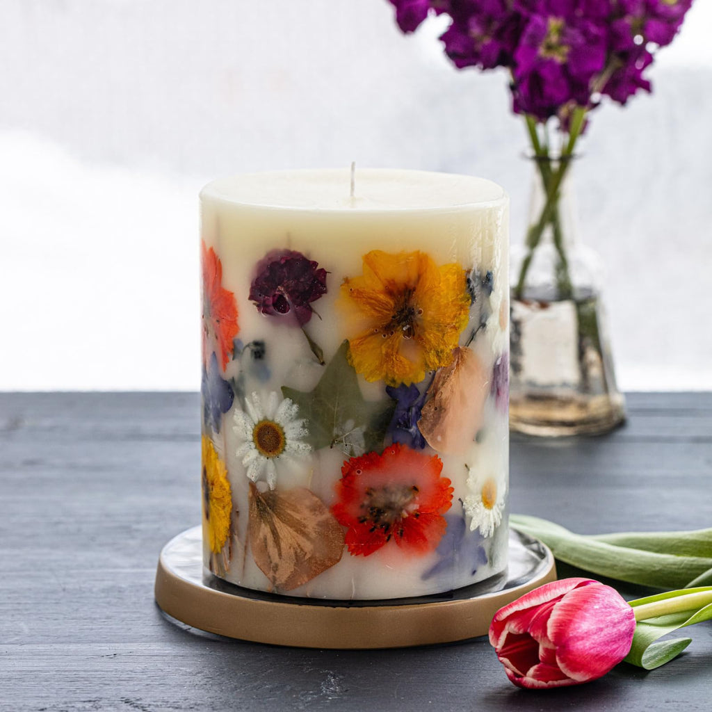 Spring Decor Essence of Spring Botanical Candle | Aromatherapy Long Lasting Candles Home Gifts Notes of Hyacinth