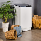 Full-Automatic Washing Machine Portable Washer and Spin Dryer 7.7 lbs Capacity Compact Laundry Washer with Built-in