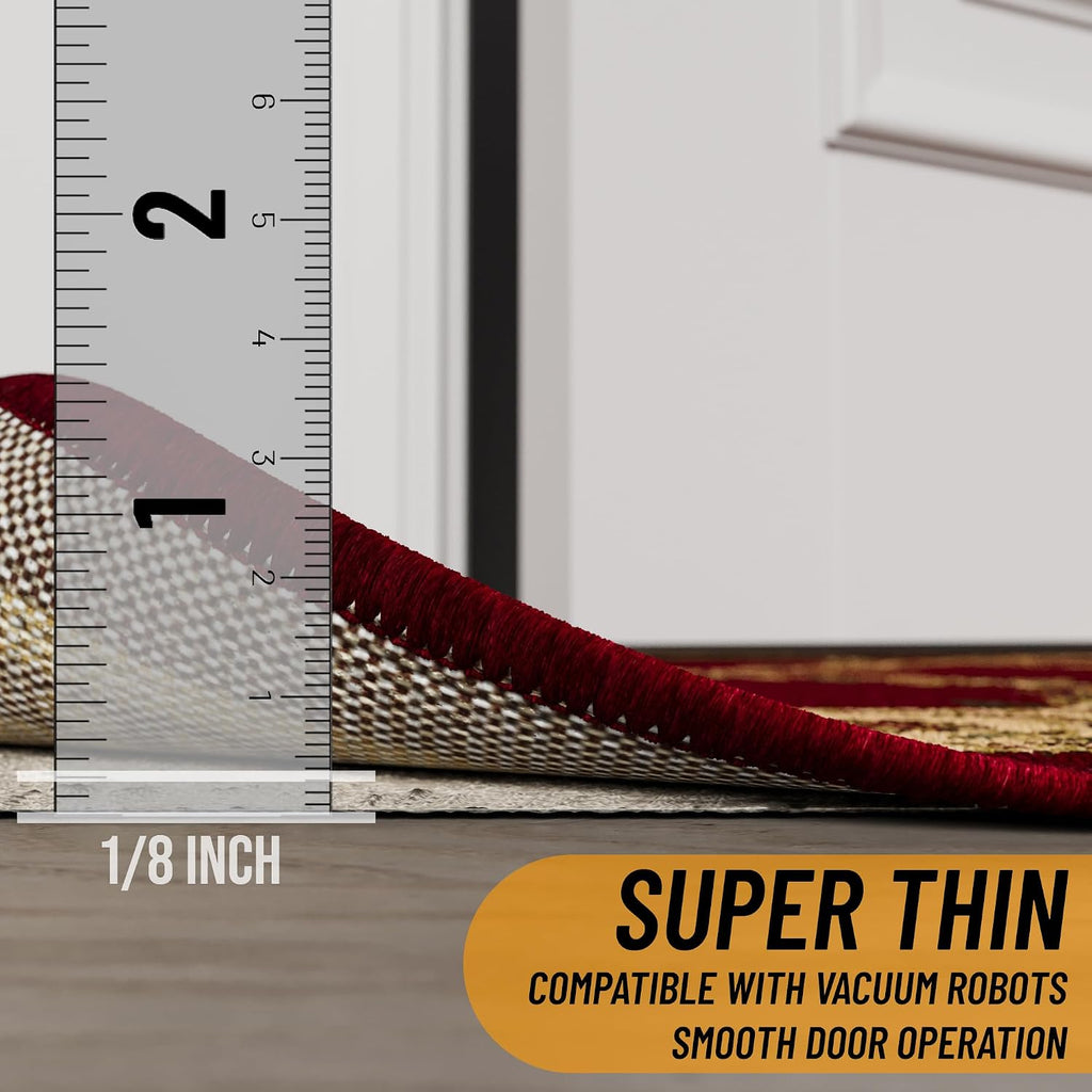 Non Slip Rug Pad Grip 3x8 1/8 Thick, Protection for Any Flooring Surface, Keep Your Runner Rug and Area Rugs
