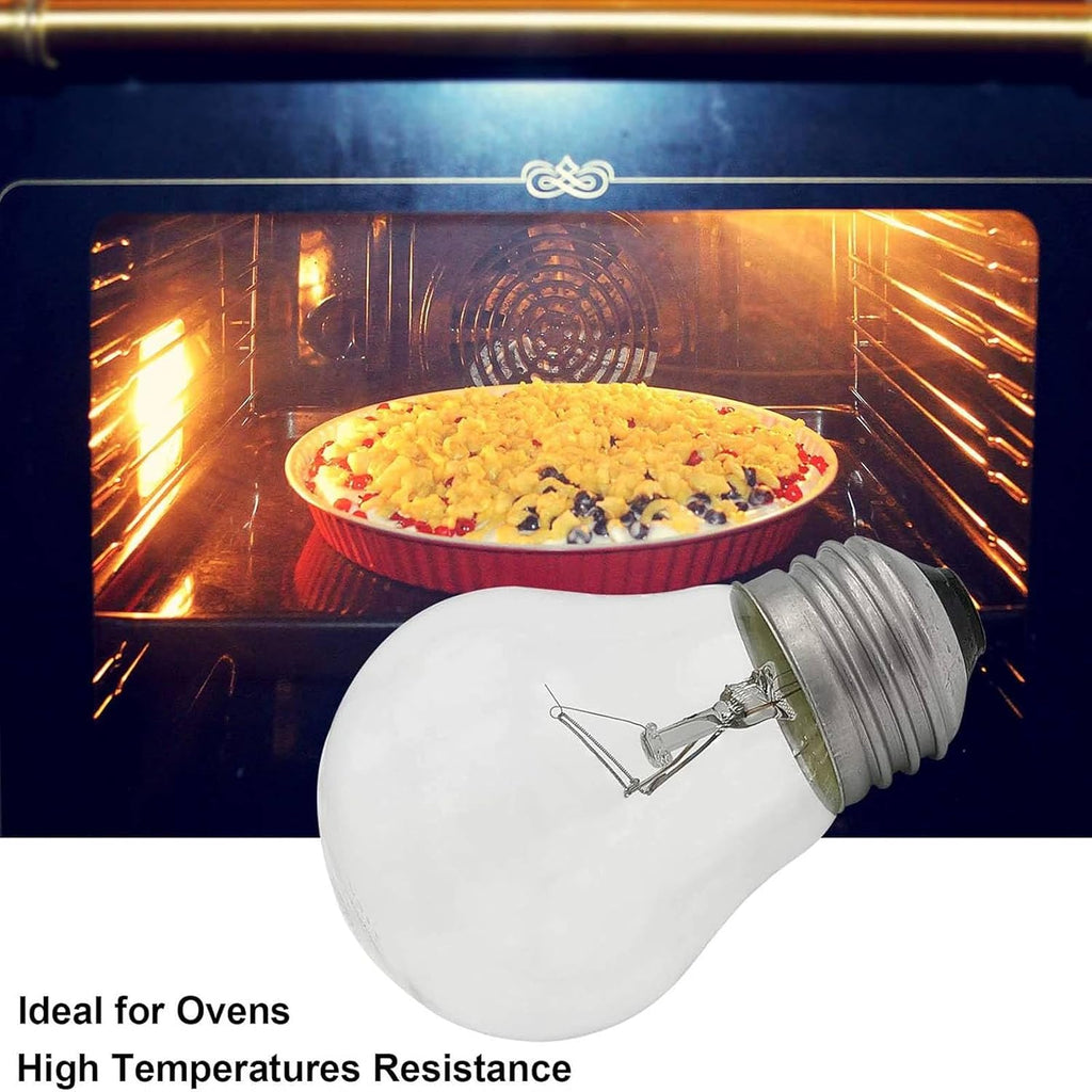 Oven Light Bulb 40 Watt Appliance Light Bulb, High Temperature 300 Degree Resistant Appliance Bulb for Oven, Stove