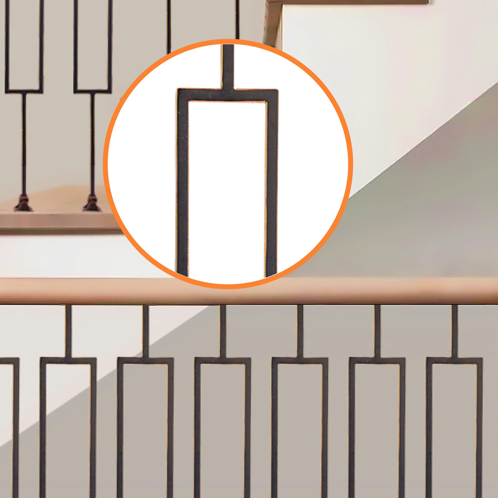 Oil Rubbed Copper Staircase Balusters - 1/2inch x 44inch, Metallic Railing with Distinctive Shine and Textured