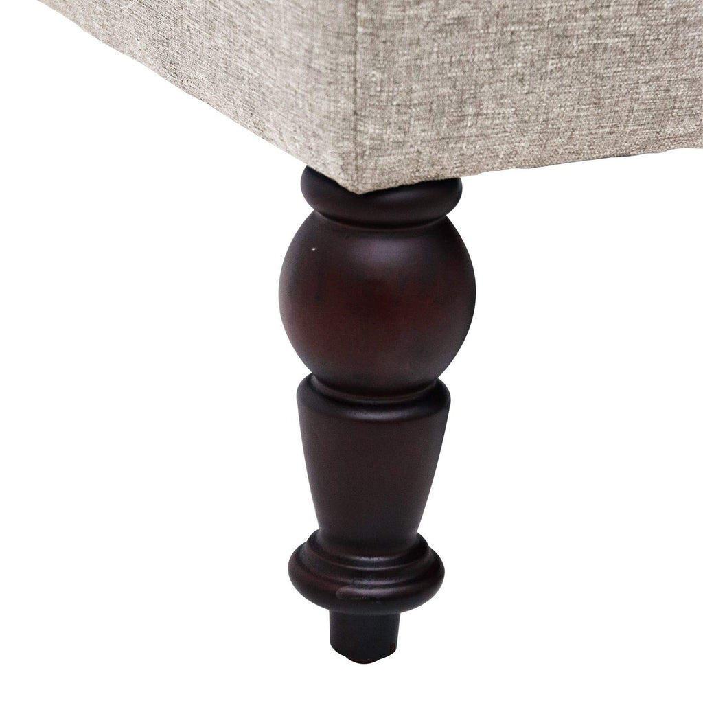 Indoor 34'' Wide Tufted Square Storage Ottoman with Hinged Lid Space Saving Coffee Table Upholstered Storage Storage