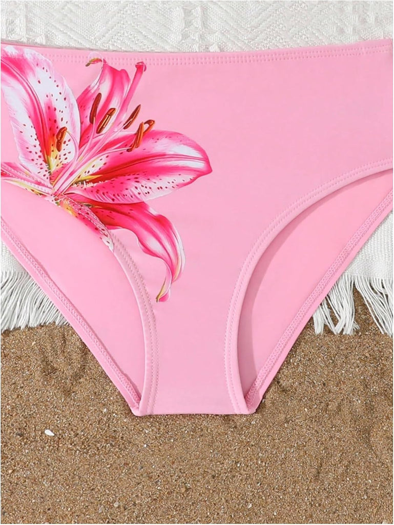 Girl's 2 Piece Bathing Suit Halter Triangle Swimsuit Bikini Sets