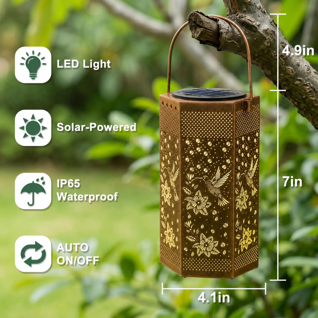 Hummingbird Solar Lantern Gifts for Women Mom Grandma