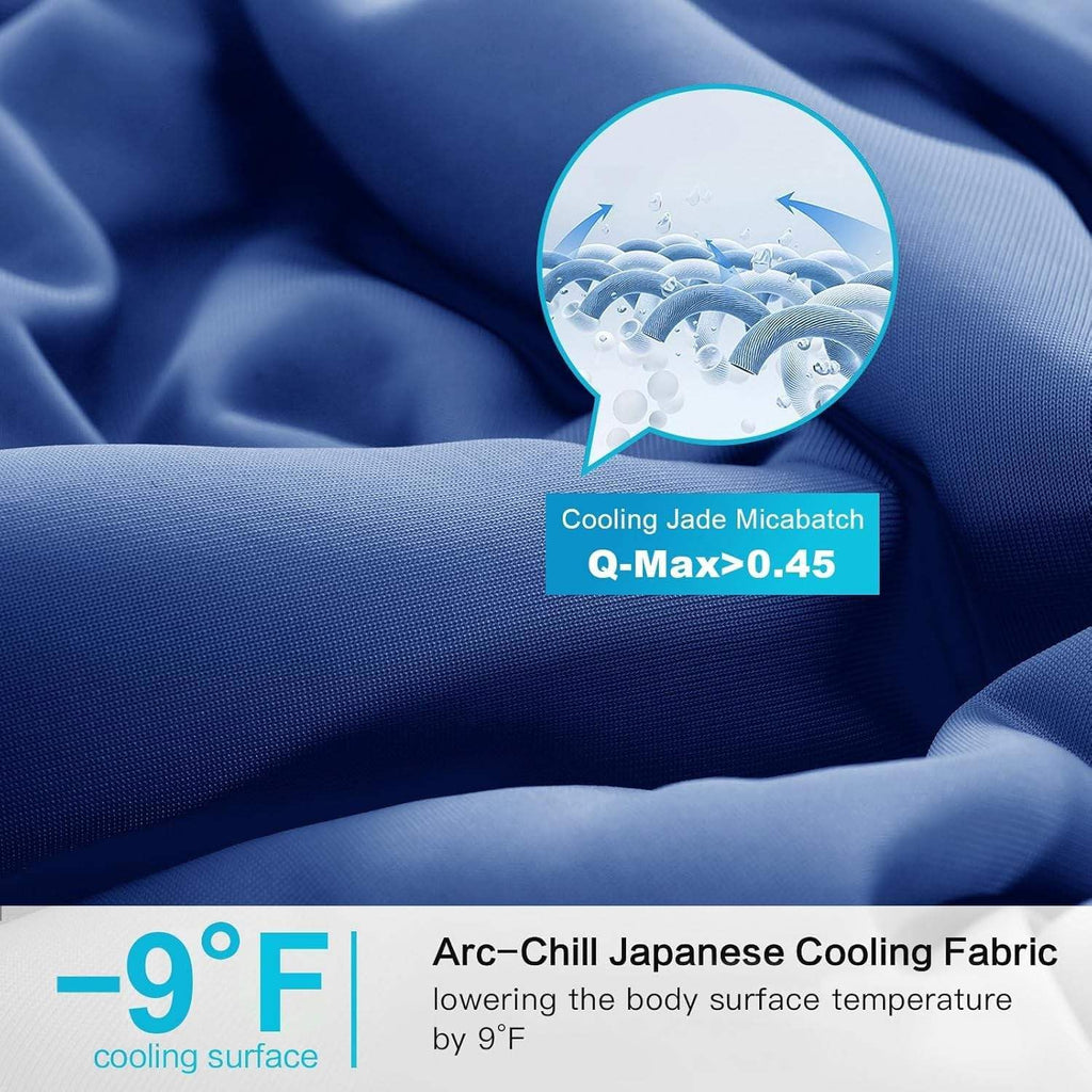 Cooling Blanket for Hot Sleepers - Double Sided Arc-Chill Japanese Cooling Blanket Quilt (Q-Max > 0.45), Lightweight