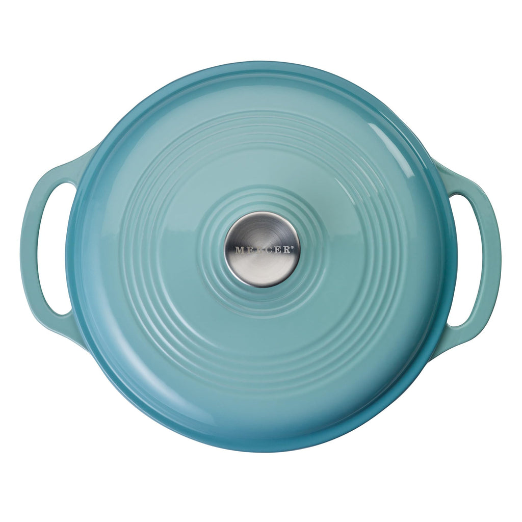 Enameled Cast Iron Round Dutch Oven, 6 qt., Aqua