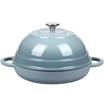 Cast Iron Enameled Dutch Oven Pot with Lid for Bread Baking, Bread Oven, 6 Quart, Sea Salt