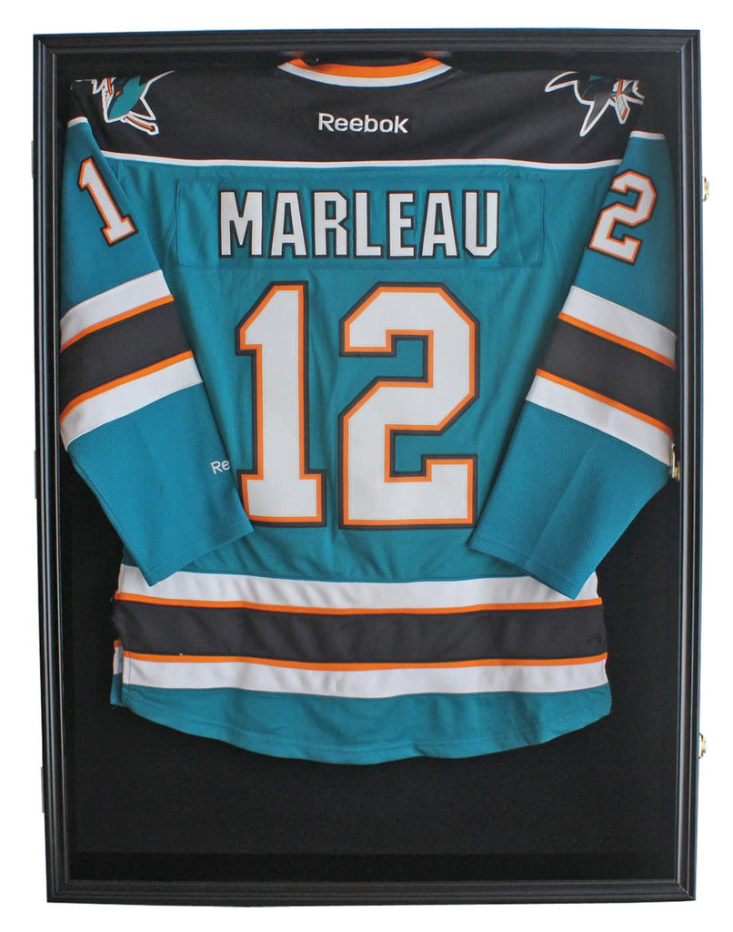 Large Jersey Display Case Frame Deep Shadow Box with Room for XL Baseball Football or Hockey Military Uniform