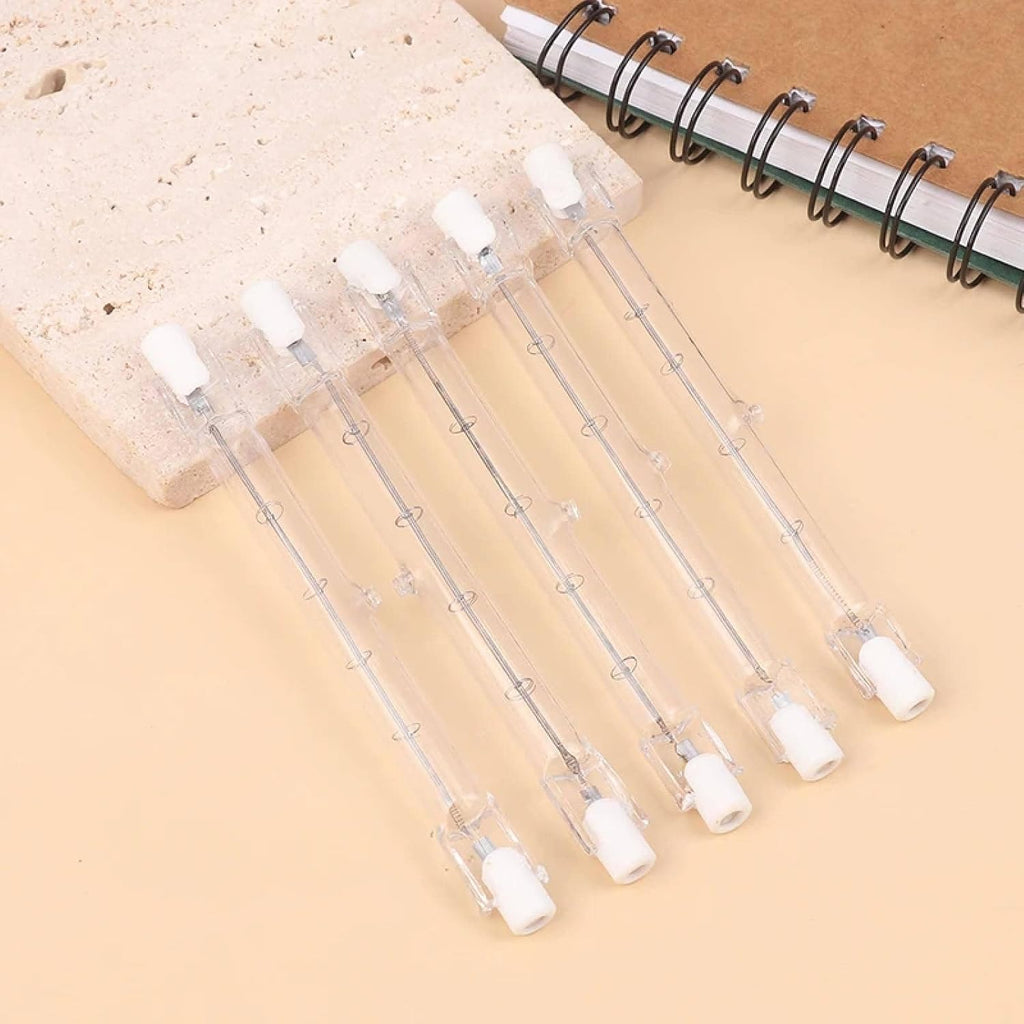 R7S Halogen Bulb T3 J-Type 2700K Warm White, Dimmable, 2000H Lifespan 6PCS 110V 118MM-500W