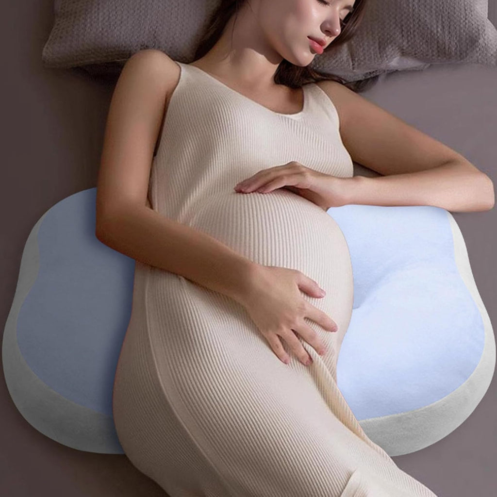 U Shaped Pregnancy Pillow for Side Sleepers - Full Body Maternity Pillow with Back Support - 100% Cotton Soft Machine