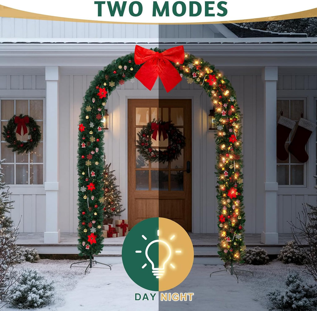 Christmas Artificial Tree Archway, PVC Holiday Frame