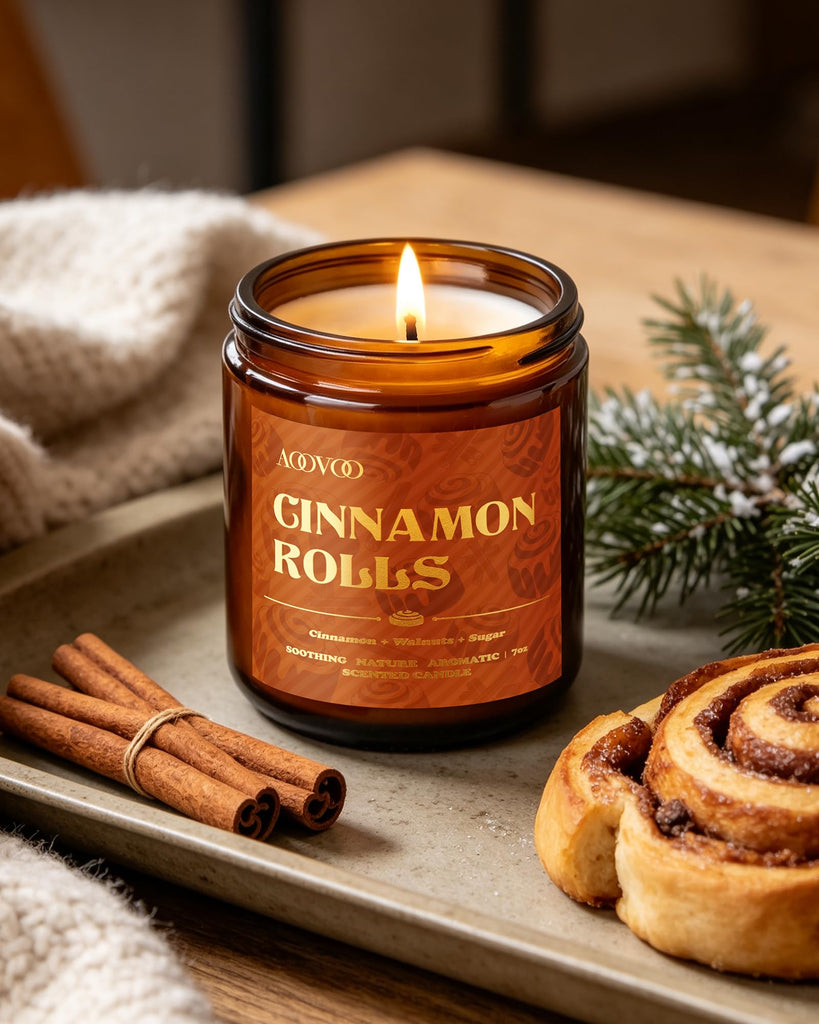 4 Pack Winter Candles Set - 28 oz Candle Gift Scented