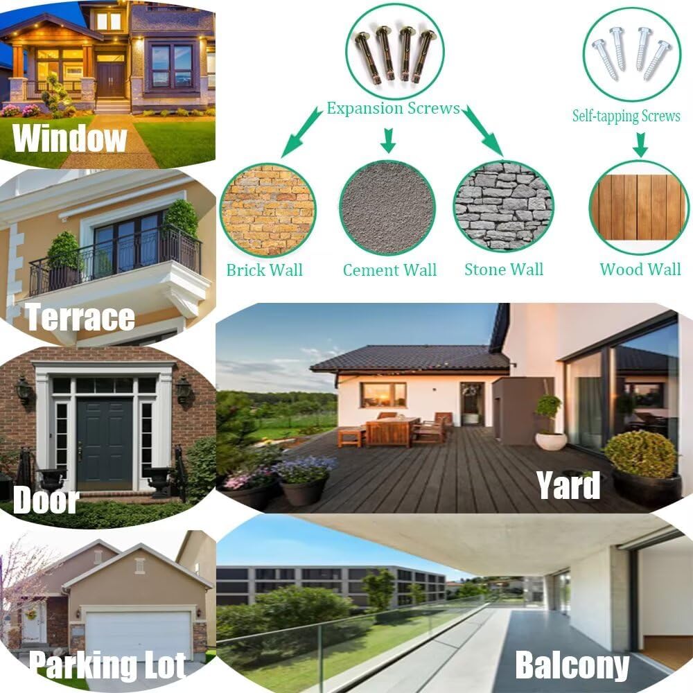 Window Awning Door Canopy with Drainage Sink Awnings for Door Entrance Deck Porch Patio Entryway Exterior Spliced