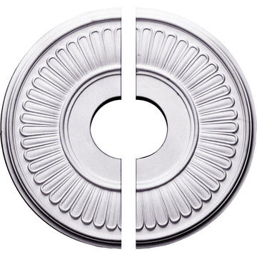 15 3/4"OD x 3 7/8"ID x 3/4"P Berkshire Ceiling Medallion, Two Piece (Fits Canopies up to 7")