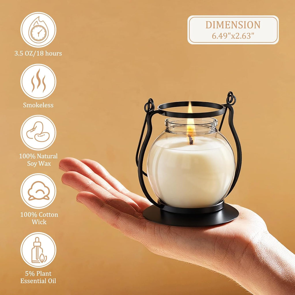 Scented Candles Gift Set - 3 Pack Candles Scented Retro Lantern - Set of 3