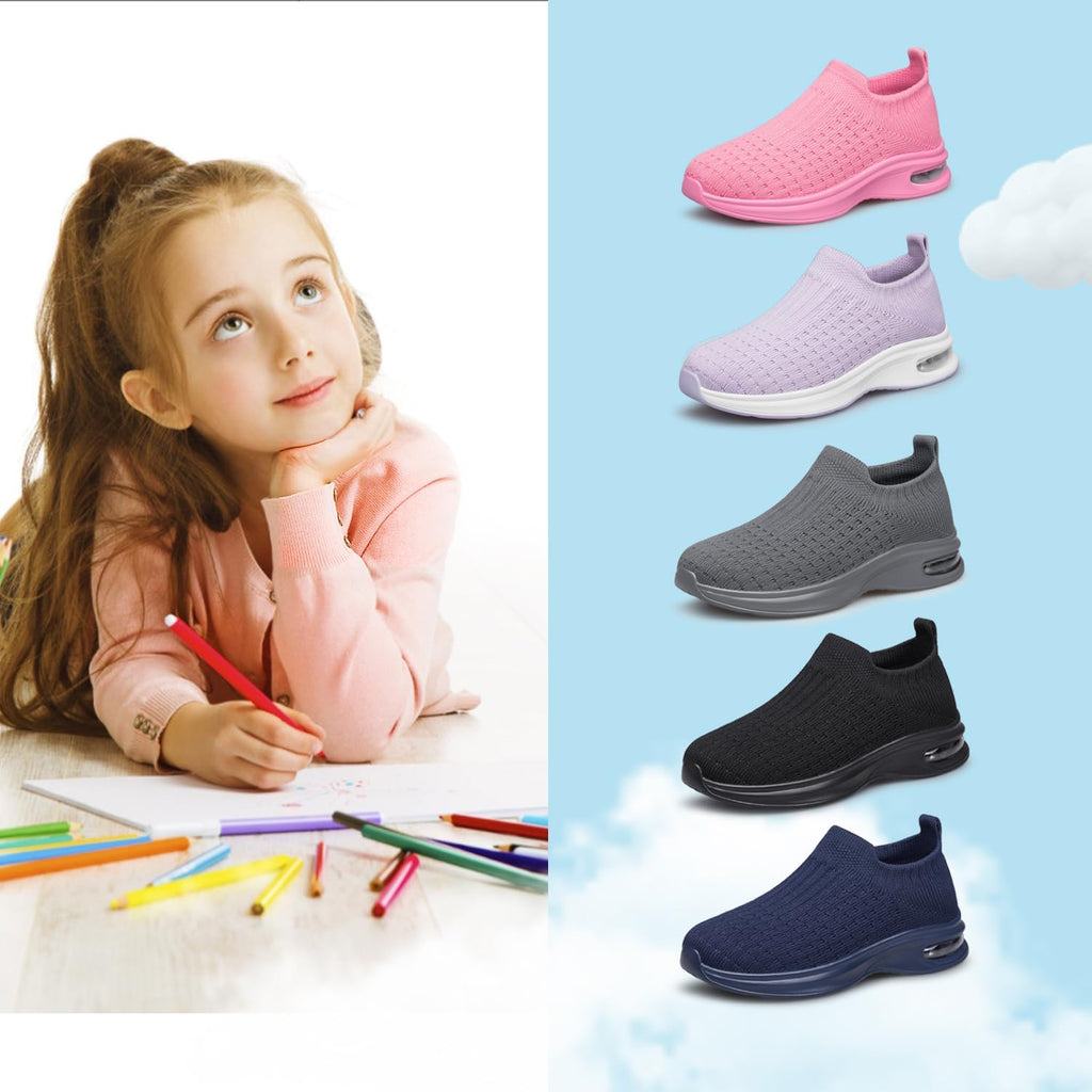 Boys Girls Sock Shoes Toddlers Kids Sneakers Slip on Fitness Tennis Walking School Shoes for Toddler/Little Kid/Big