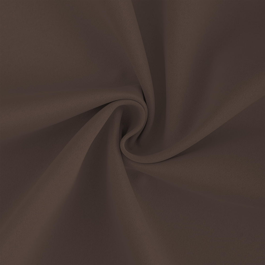Brown Pinch Pleated Blackout Curtains with Hooks - 144 inches Extra Long Room Darkening Thermal Insulated Window