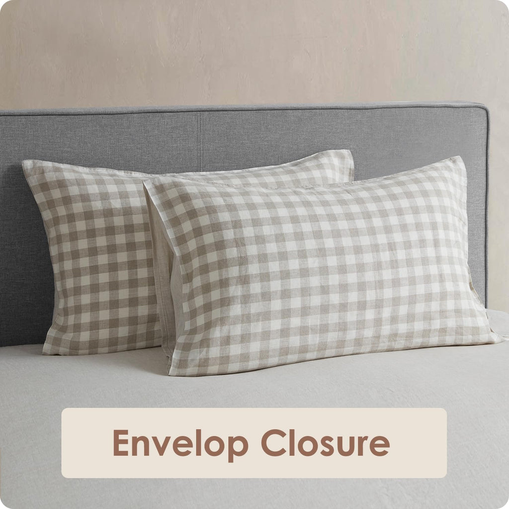 100% French Linen Sheets 3Pcs Set, 170GSM Linen Bedding