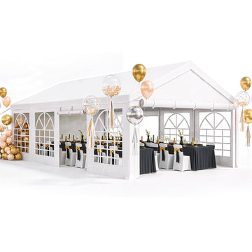 20x30ft Party Tent Heavy Duty Wedding Event Shelters White-Straight