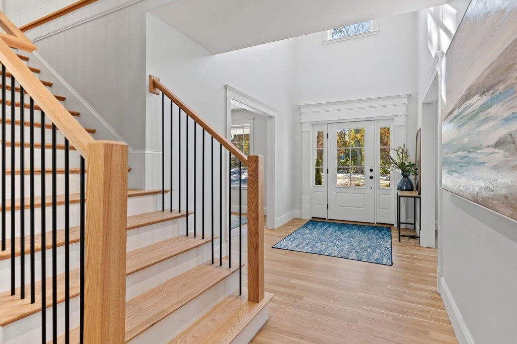 4003 White Oak Blank Newel Post - 3.5" x 48" Solid Hardwood Square Stair Newel Post - Modern Plain Style