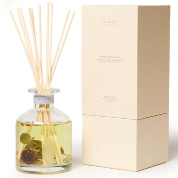 Pacific Driftwood Reed Diffuser | Eucalyptus, Fig & Sandalwood | Home Fragrance Diffuser | Long-Lasting Scent Sticks