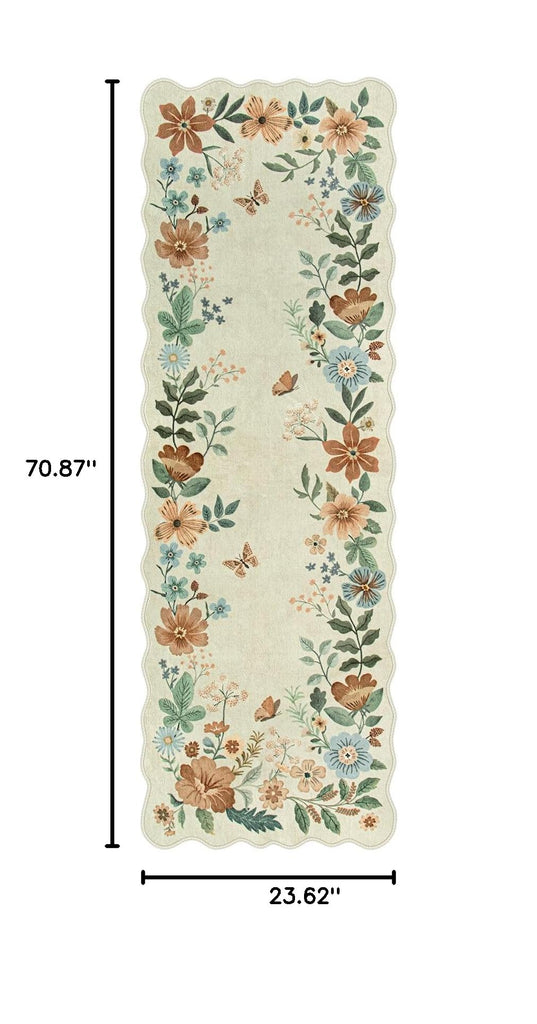 Floral Kitchen Runner Rug, Rug Runners s Non Slip