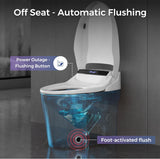 Smart Toilet with Built-in Heated Seat, One-Piece Bidet Toilet