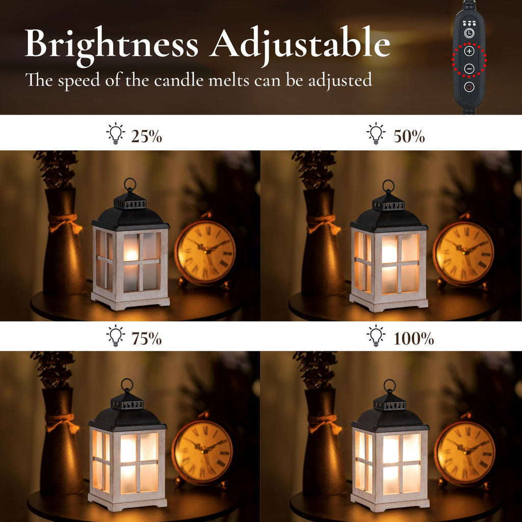 Wax Melt Warmer with Timer, Farmhouse Lantern Candle Warmer