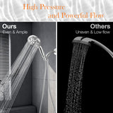 Shower Head with Handheld High Pressure-Full Body Coverage Powerful Rain Showerhead Extra 60" Long Hose and Adjustable