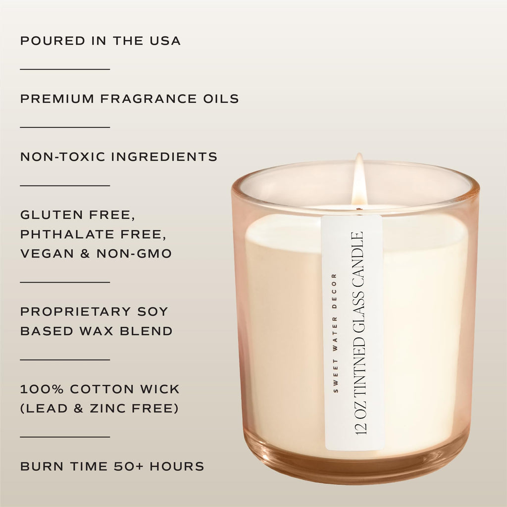 Pumpkin Spice Candle, 12oz Tinted Jar, Cozy Fall Aroma