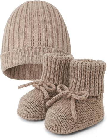 Baby Booties & Hat Set First Walkers