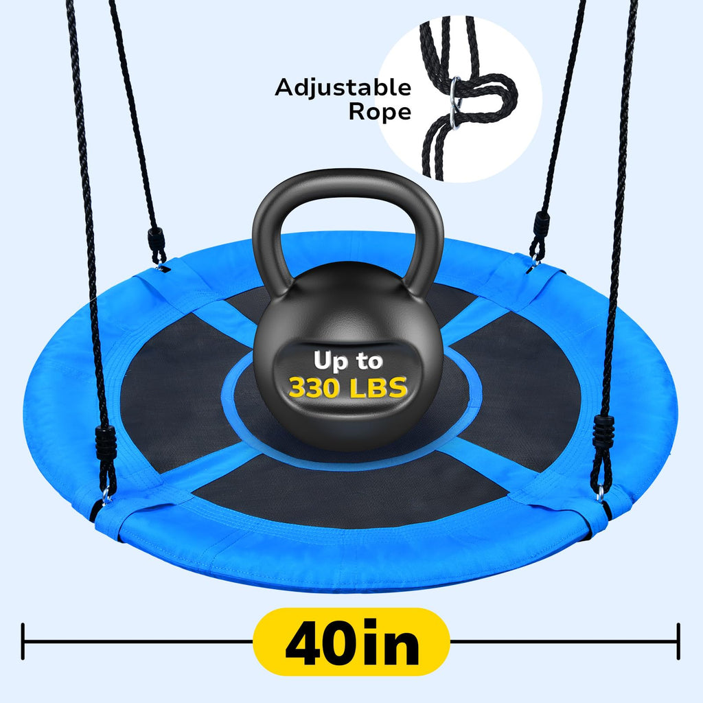 Slackline Swing Set for Backyard Between Trees for Kids and Adults