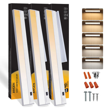 Of Under Cabinet Lights, 48in 26W 1720LM, Dimmable Hardwire Led Light for Closet, CRI>92, R9>90, 5 Color