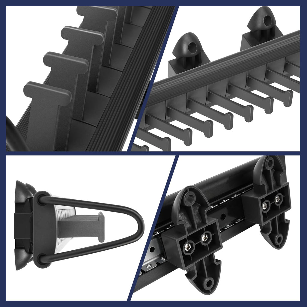 Sliding Tie Rack Hanger for Closet, 20 Tie Pull Out Belt Rack Organizer