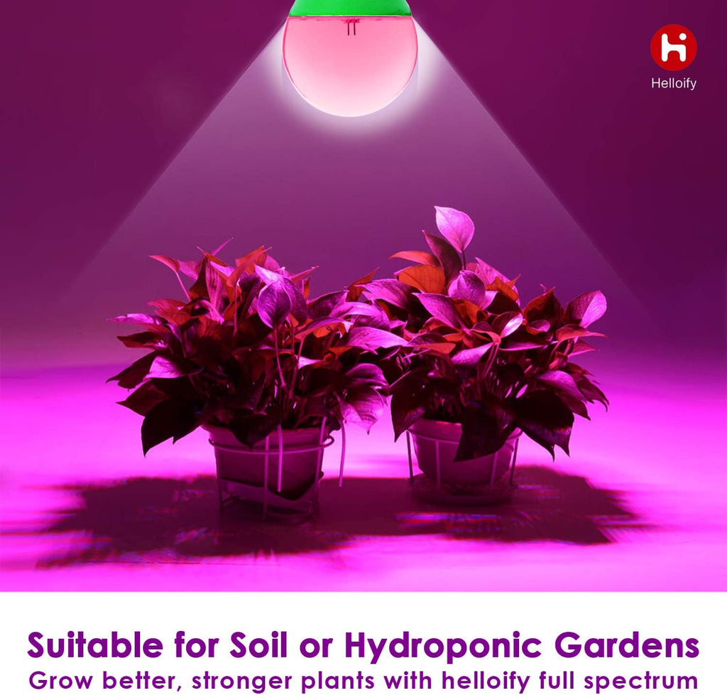 A19 LED Plant Grow Light Bulb, 9W, Equivalent 100W, DIY Horticulture & Indoor Gardening, Growing Light for Indoor