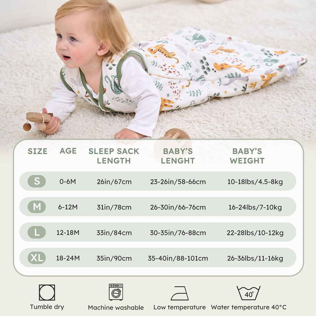 Sleep Sack 2.5 TOG Winter Cotton Wearable Blanket with Way Zipper, Warm Soft Sleeping Bag