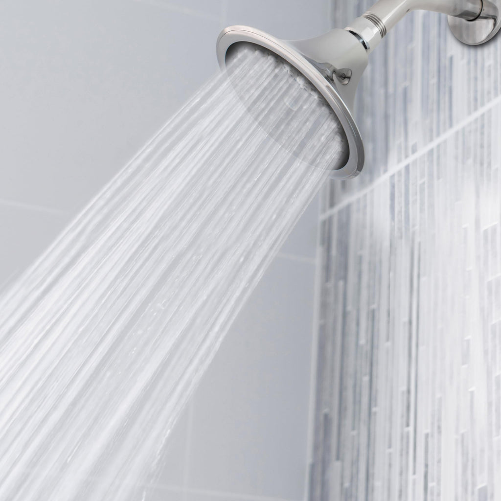 1.5 GPM Sava Fixed-Mount Wide Spray Showerhead with 360 Degree Ball Joint Swivel, Adjustable Angle, Chrome Finish