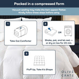 Cooling Down Alternative Comforter - Hypoallergenic King Duvet Insert Lightweight