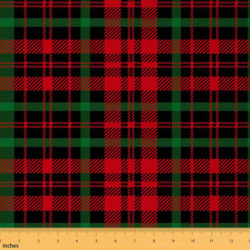 Buffalo Check Upholstery Fabric, Plaid Fabric By The Yard, Grid Decorative for Upholstery and Home DIY Projects, Modern