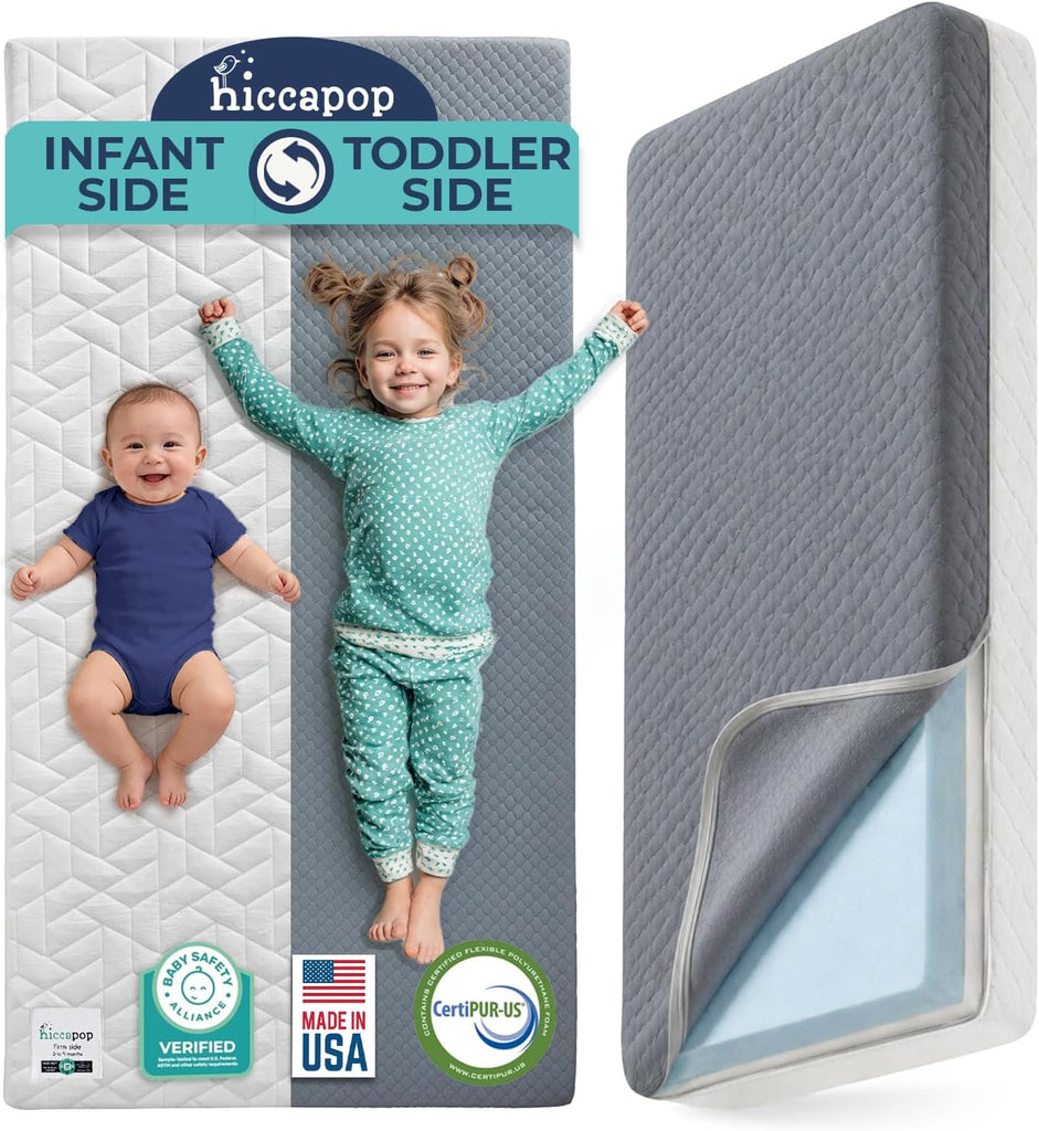Dual Sided Baby Crib Mattress & Toddler Bed Mattress, Made in USA