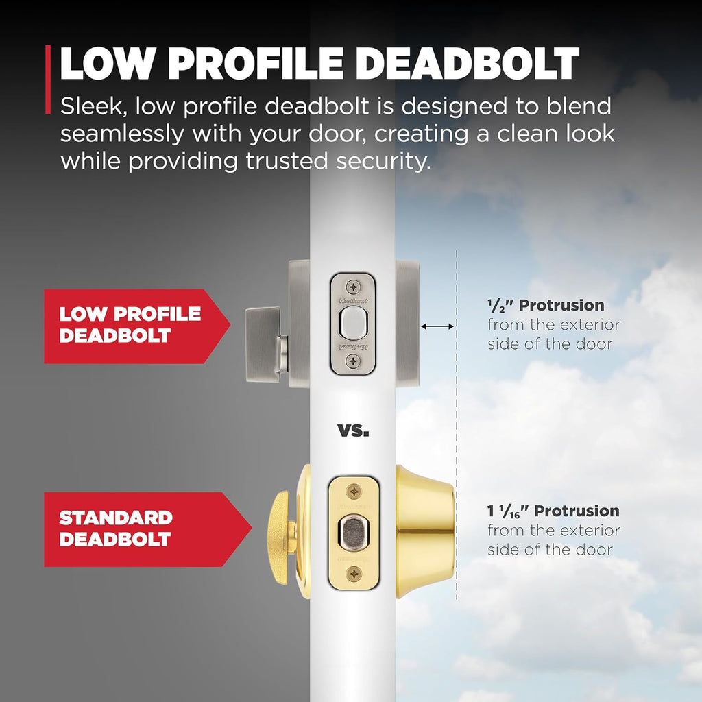 San Clemente Front Door Lock Handle and Deadbolt Set, Entry Handleset Exterior with Interior Reversible Lever - Door Handleset