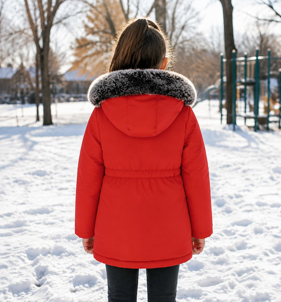 Girl Winter Coat Heavyweight Hooded Puffer Jacket Kid Parka Outwear